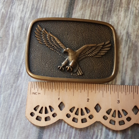 Vintage BTS brass eagle belt buckle - Picture 4 of 7